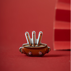 Burning incense burner