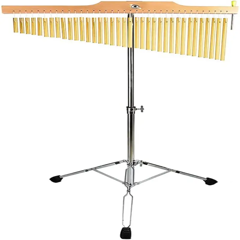 Instrumento de percusión de sonido bonito, carillones de viento conmemorativos con soporte