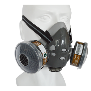 Penjualan langsung dari pabrik Respirator partikulat karet wajah setengah penuh dengan masker <span class=keywords><strong>Gas</strong></span> <span class=keywords><strong>filter</strong></span> ganda - Product Image 2