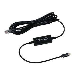 Kabel Power Injector USB-C ke RJ45, adaptor Ethernet Step-5V sampai 12V untuk kamera IP, titik akses, perangkat IoT - Product Image 1