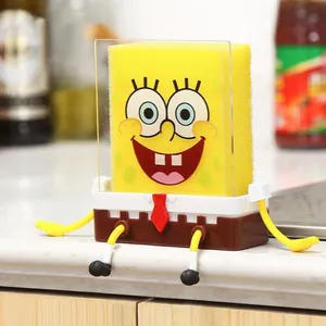 Nhà bếp lưu trữ phim hoạt hình spongebobs Sponge chủ bồn rửa cống giá giỏ hộ gia đình cung cấp phụ kiện cocina tiện ích cozinha - Product Image 2