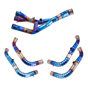 Full Kit Exhaust Line <strong>for</strong> BMW S1000RR 2019-2024 S1000R 2021-2024 Titanium Alloy <strong>Header</strong> Escape Front Link Pipe 60mm Slip on Tube - Product Image 5