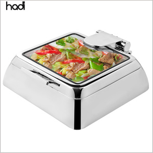 Modern ticari elektrikli reşo çanak ısıtıcı paslanmaz çelik gıda ısıtıcısı cam büfe otel hidrolik Bain Marie elektrikli