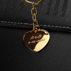 2023 Lovely New <strong>Keychain</strong> Small Heard Shape Gold Metal Key Chains No <strong>Minimum</strong> <strong>Custom</strong> Embossed Logo Keyring - Product Image 5