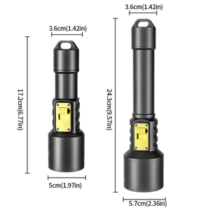 Công suất cao Scuba <span class=keywords><strong>Diving</strong></span> Đèn pin hợp kim nhôm P70/p160 3000LM/5000LM dưới nước IP68 không thấm nước bổ nhào ngọn đuốc nam châm chuyển đổi - Product Image 5