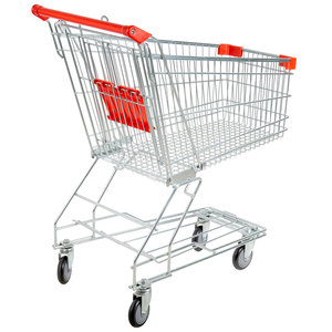 China Super Market Trolly <strong>100</strong> Litre Supermarket Steel Shopping <strong>Trolley</strong> Cart - Product Image 2