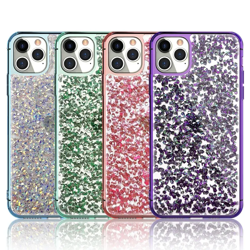 Lüks Glitter elmas telefon iphone için kılıf 11 Pro XS MAX XR 8 7 6 artı