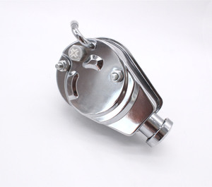 Chevy GM SBC R3912/Chevy VA0146 otomobil parçaları için a-can tarzı anahtar yolu ile krom Saginaw hidrolik direksiyon pompası - Product Image 1