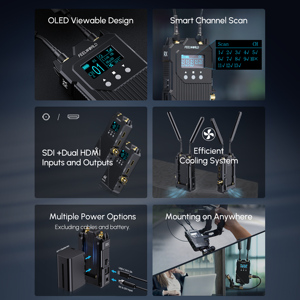 ระบบส่งสัญญาณภาพกล้องไร้สาย FEELWORLD WT1H แบบฟูลดูเพล็กซ์ อินเตอร์คอม สตรีมสด ขายส่งจากโรงงาน - Product Image 2