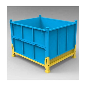 Warehouse Equipment <strong>Stackable</strong> and Foldable Steel Storage <strong>Crate</strong> <strong>Wire</strong> <strong>Mesh</strong> Container - Product Image 6