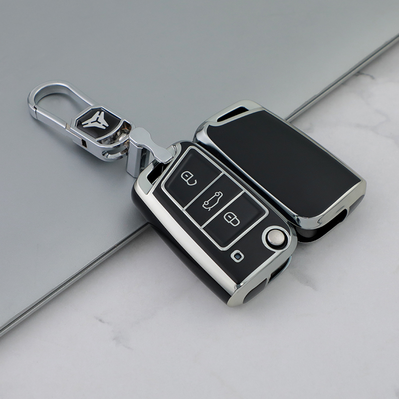 3 Button Black + Key Ring