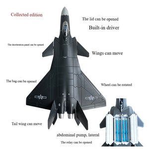 J-20 Fighter <strong>Model</strong> Diecast Toys 1:48/72/100 Scale Landing Gear Retractable Alloy Simulation <strong>Model</strong> - Product Image 3