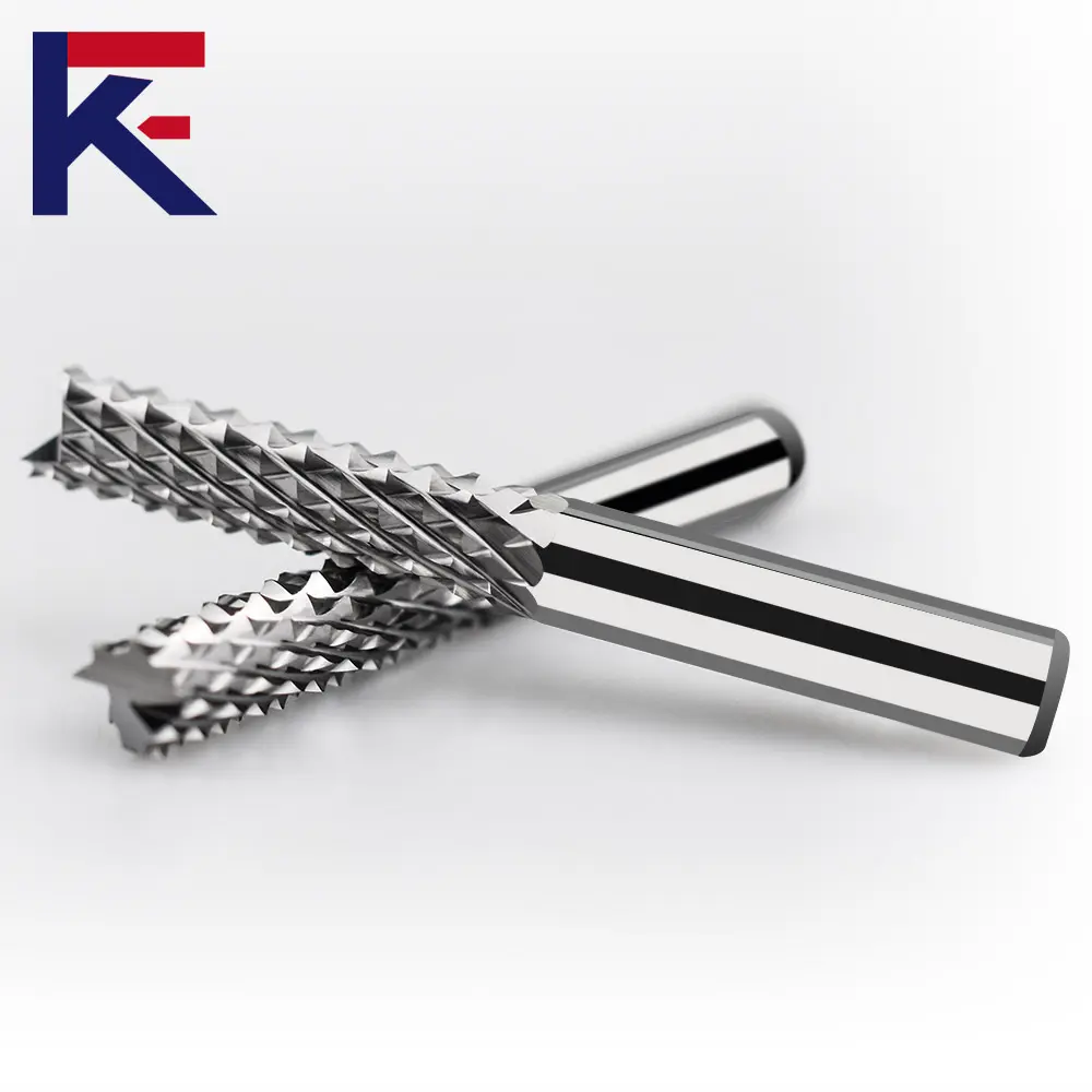 KF Carbide Corn Milling Cutter For PCB Corn End Mill With Coating Cnc Machine Tungsten Steel Tool