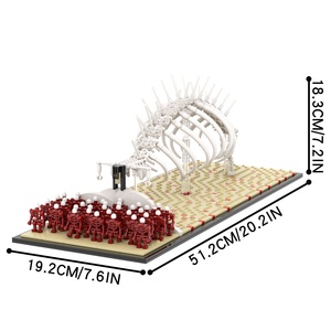 MOC1240 1360pcs Attack on Titan <strong>the</strong> Runbling Mini Toys Building Bricks Building Kits Compatible with Leguoguo - Product Image 3