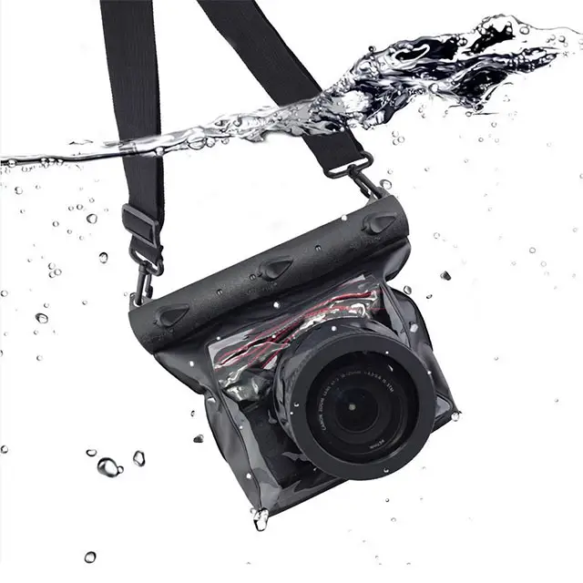 Professional Camera Case Organizer Universal Simple Plain Easy Carrying Pvc Lightweight Sling Waterproof Camera Bag