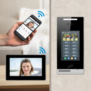 Venta caliente Android 8 pulgadas pantalla táctil Tuya <span class=keywords><strong>IP</strong></span> intercomunicador Video puerta teléfono apartamento timbre con cable sistema de intercomunicación de vídeo - Product Image 5
