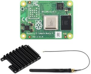 Waveshare ufficiale Raspberry Pi CM4002000 PI Compute modulo 4 con un Kit di Antenna e un dissipatore di calore (3 articoli) - Product Image 1