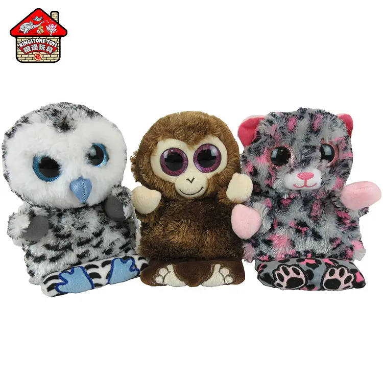 Jouet en peluche, singe avec grands yeux, porte-téléphone, animal en peluche, 15 cm