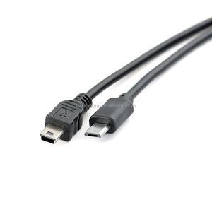 Mikro USB erkek Mini USB 5 Pin erkek dönüşüm adaptör kablosu Canon kamera Tablet için USB OTG kablo 30cm - Product Image 5