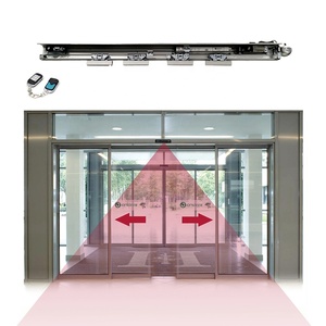Operador deslizante automático de sistema de puerta de vidrio digital inteligente de servicio pesado moderno con sensor para centros comerciales Venta directa de fábrica - Product Image 5