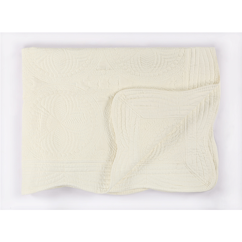 creamy white