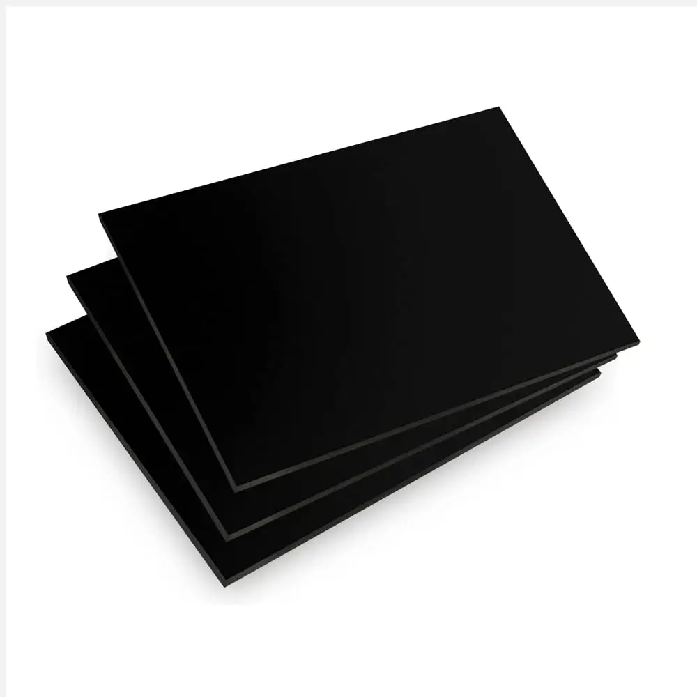 Xishun ผลิตราคาแผ่นพีวีซีสีดำพิมพ์แผ่นพลาสติกแข็งสำหรับป้ายแสดงและงานฝีมือโครงการ