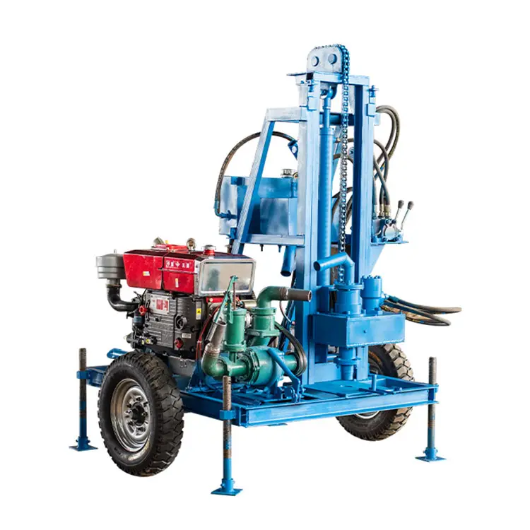 Hot Sale Mini Mobile Compressor Portable Hydraulic Diesel Bore Water Well Drilling Machine