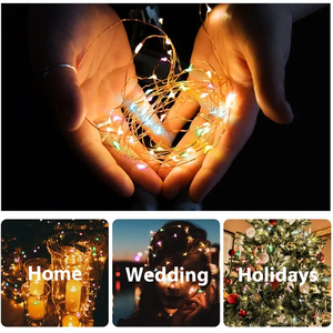 LED Solar Lichterkette Fernbedienung RGB String Mehrere Farbwechsel Weihnachts baum Streifen Licht für Garten im Freien - Product Image 4