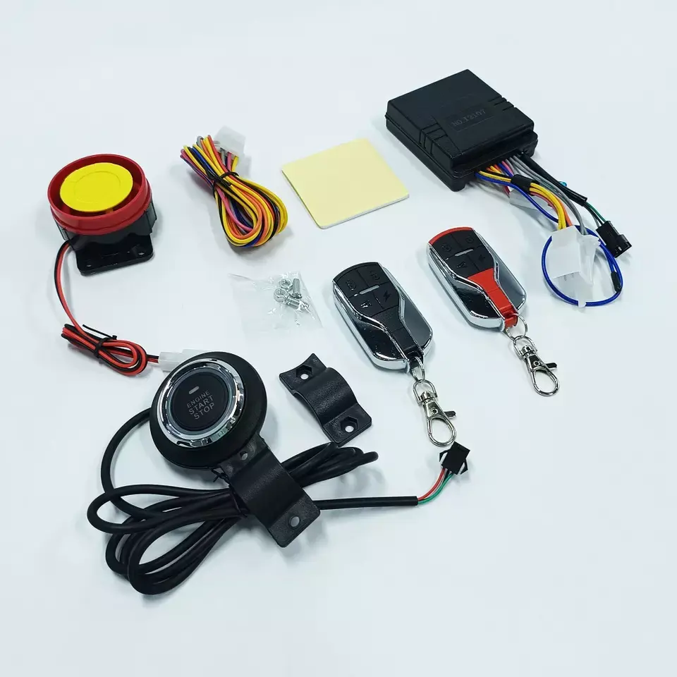 High quality wholesale12V push button start motorcycle alarms