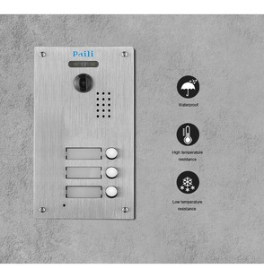 3 Family Apartment Video <strong>Intercom</strong> 2 Wire 7 Inch Video Door Phone Doorbell <strong>Intercom</strong> Door Set - Product Image 2