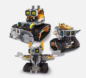 3 in 1 elektrische Fernbedienung MOC Puzzle Kleinteil chen Roboter Bausteine Master STEM Programmier modell Spielzeug - Product Image 1