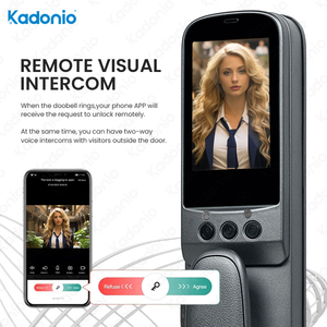 Kadonio Entrada sin llave Tuya APP 6068 Mortise Master Lock Teclado digital Seguridad Smart Face Lock Puerta Wi-Fi para el hogar - Product Image 3