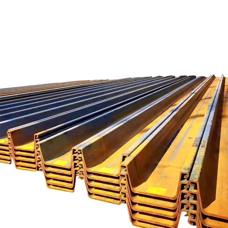 Düşük fiyat sıcak haddelenmiş çelik levha kazık ile çin tedarikçisi sac kazık tipi 2 sheetsteel çelik profil u