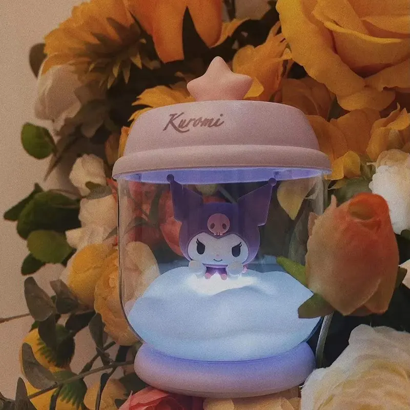 Sanrio Cinnamoroll Minha Melodia Dream Catcher Jar Ornamentos Luminosos Kuromi Casa Presente De Aniversário Animação Derivados Quarto Noite