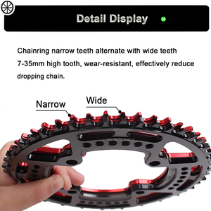 Bike 44T/46/48/50/52T Narrow Wide 104BCD <strong>Chain</strong> Ring MTB Aluminum Alloy 8,9,10,11S Bicycle <strong>Chain</strong> Ring