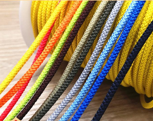 Cuerda Elástica redonda de colores para ropa, cordón de 3mm -5mm, de poliéster envuelto en varios colores - Product Image 1