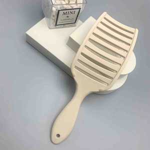 LUMA工場卸売カーブベントヘアブラシウェットドライカーリーブリッスルナイロンヘアブラシ外角マッサージコームクッション機能