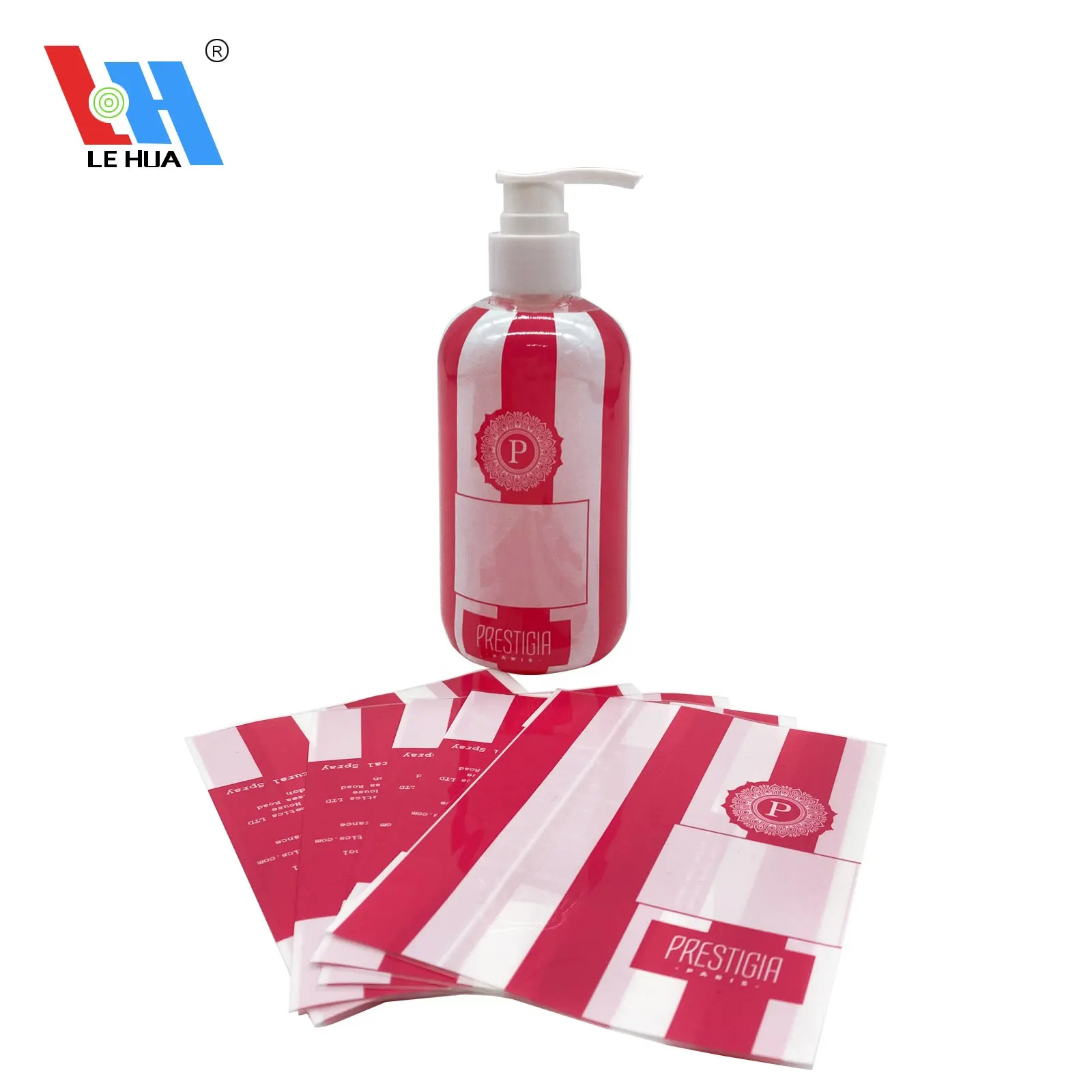 Emballage en PVC personnalisé film de manchon rétractable emballage étanche étiquette thermorétractable pour bouteille de lavage à la main