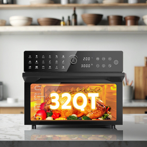 Электрический сенсорный дисплей для духовки Airfryer емкостью 30 л, 1800 Вт, 18 программ, двойное управление таймером температуры, двойное стекло, гриль - Product Image 1