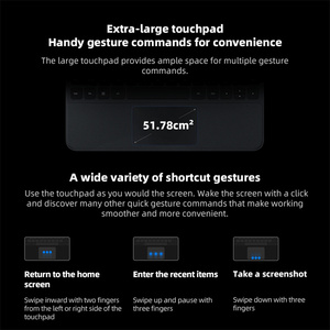 Xiaomi Pad 6S Pro 12.4'' Original Touchpad <strong>Keyboard</strong> Intelligent Button Backlight Independent Shortcuts Powerful Tablet Assistant - Product Image 4
