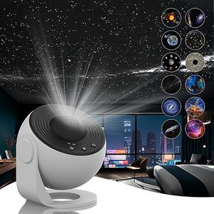 Galaxy Projector HD Image Star Galaxy Light with 13 Film Discs Planetarium Projector for Kids、360回転1/2hタイマー - Product Image 1