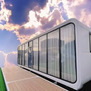 多功能苹果胶囊屋移动小屋紧凑型预制临时住宅，带太阳能选项 - Product Image 3