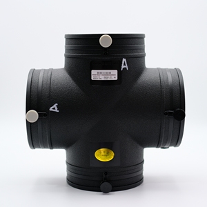 4 <strong>Way</strong> Reducing Cross PE HDPE Plastic Butt Fusion Fittings Smooth Surface Treatment - Product Image 6