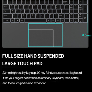 15.6 pollici Dual Core Quad Thread Core i7 Win10 sistema key Light Notebook Computer Office Laptop portatile - Product Image 4