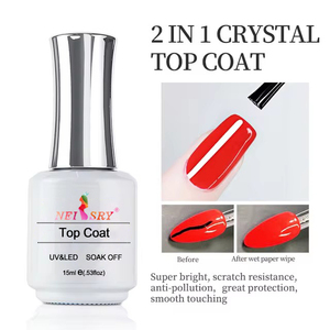 Neiss 15ml Professional Gel Nail <strong>Polish</strong> for Salon <strong>Use</strong> Top &amp; Base Coat with LED Lamp Source Functional Rubber Base Coat - Product Image 6