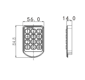 Electronic Code Combination Cabinet Lock Klassische schlüssel lose Tastatur Passwort Code Lock für Pools chrank - Product Image 3