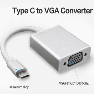 <strong>USB</strong> C Type C <strong>to</strong> <strong>VGA</strong> Adapter Male <strong>to</strong> <strong>VGA</strong> Female Converter Adapter <strong>VGA</strong> Audio Cables - Product Image 3
