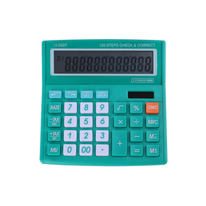 Computadora de 12 bits, máquina contadora de 120 pasos, calculadora clásica, LCD de gran tamaño, finanzas multifuncionales - Product Image 1