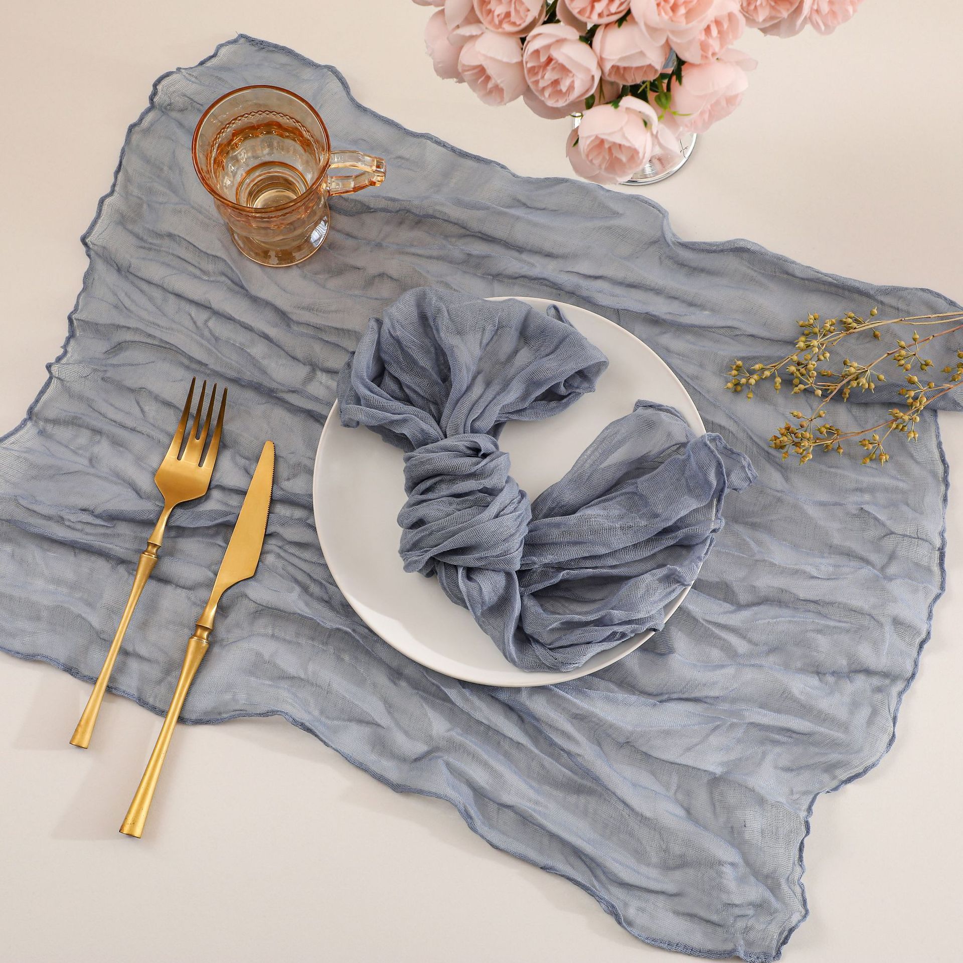 Napkins-sea blue 36
