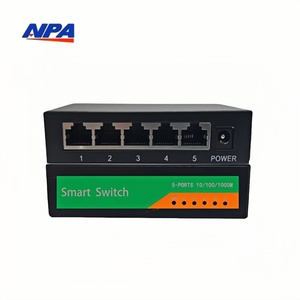 ANPA 5/8 Port Desktop RJ45 Ethernet <strong>Network</strong> Switches 10/100M <strong>Network</strong> Switches with QoS <strong>Function</strong> for Home <strong>Computer</strong> <strong>Networks</strong>